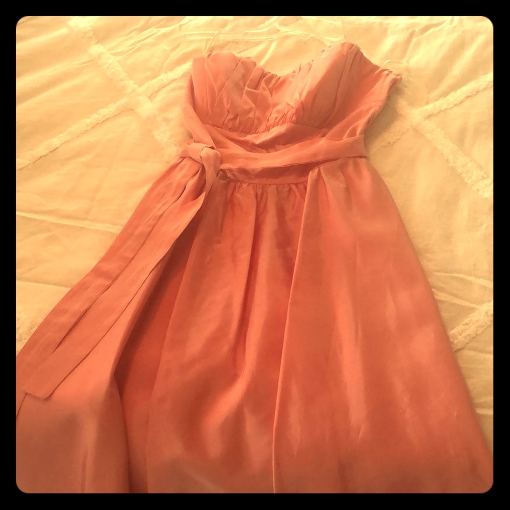 Peachy pink spring dress